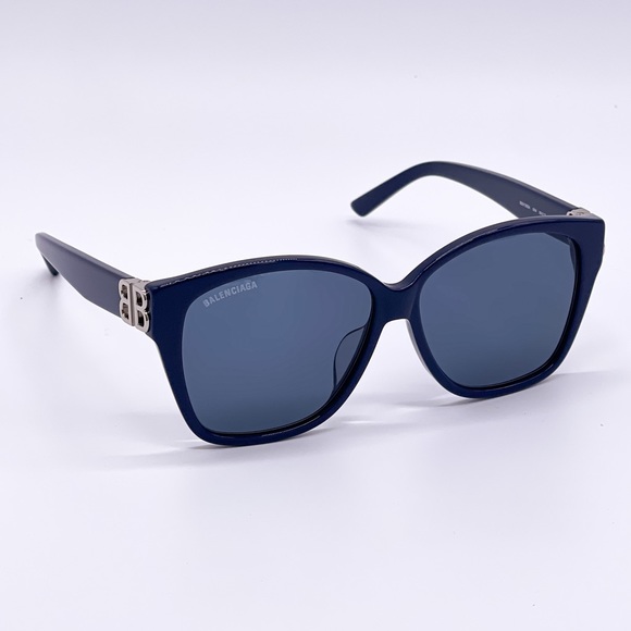 NEW BB0135SA 004 WOMEN BLUE BALENCIAGA SUNGLASSES BB0135S - Picture 8 of 13
